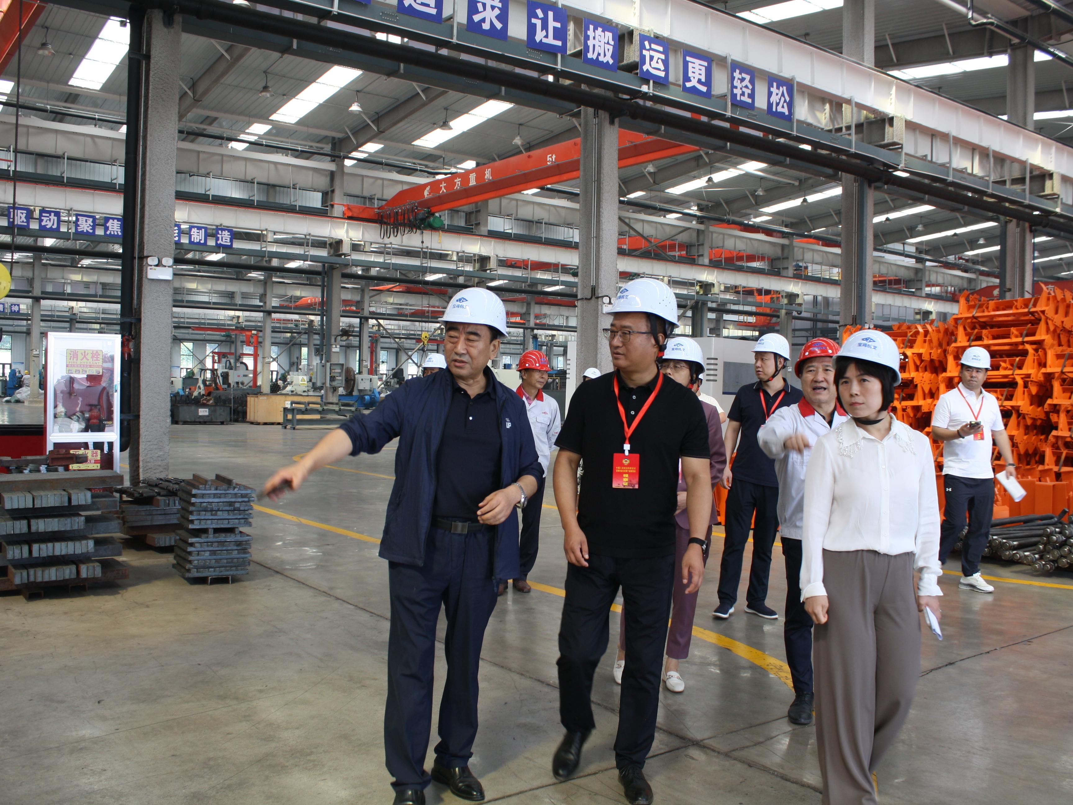 区人大主任参观